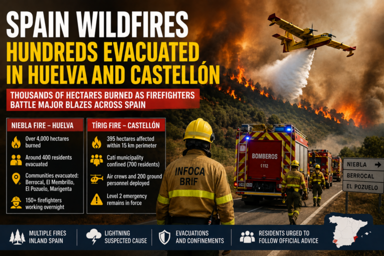Spain wildfires 2026