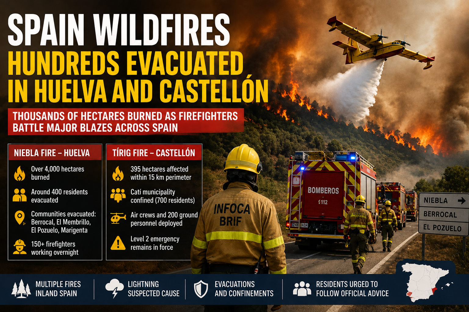 Spain wildfires 2026