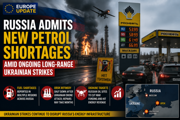 Russia petrol shortages